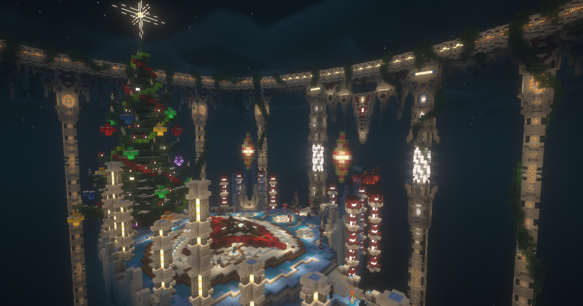 Spawn de Navidad Minecraft - Hufverse 2024